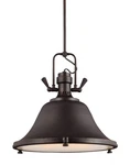 Sea Gull Lighting 6514403BLE 710 Bronze Stone Street 3-LIGHT 21-3/4" Pendant. Fixed Price $159.20.