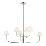 Kichler Eadie 41" Light Chandelier, Polished Nickel - 52767PN. Fixed Price $579.99.