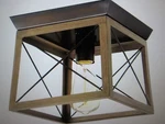 Progress Lighting Briarwood Collection 9.5 In. 1-LIGHT Antique Bronze Ceiling. Fixed Price $25.46.