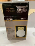 Hampton Bay Flushmount Ceiling Light Fixture, White, Polished Brass, 5.75 Inches. Fixed Price $10.50.
