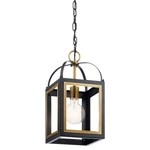 Kichler 52030 Vath 8"W Taper Candle Mini Pendant - Black / Natural Brass. Fixed Price $50.76.