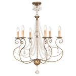 Livex Isabella Light Chandelier, European Bronze/clear Crystals 51906-36. Fixed Price $1281.96.
