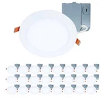 Halo Hlbe 6 In. Ultra-slim Led Recessed Downlight Kit 3000K Fixed Cct (24-PACK). Fixed Price $189.95.