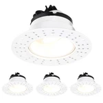 4 Pack 5CCT Round Adjustable Trimless 3-INCH Led Gimbal Recessed Light, White. Fixed Price $159.99.
