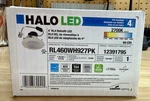 Halo Led Inch Retrofit, 10.5 Watts 2700K RL460WH927PK, Baffle White Trim. Fixed Price $14.00.