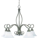 Savoy House San Marcos 5 Light Chandelier Texas Bat Silver Finish. Fixed Price $399.99.