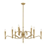 Tremont 9-LIGHT Chandelier In Riviera Brass. Fixed Price $694.00.