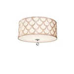 Dainolite HAN-184FH-PC Hannah Light 19"W Flush Mount Drum Gold. Fixed Price $318.40.