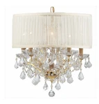 4415-GD-SAW-CLM Crystorama Brentwood 6 Light Crystal Gold Drum Mini Chandelier. Fixed Price $1045.95.