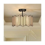 Black Ceiling Light Fixture Drum Shape, 12.5 Modern Semi Flush Mount. Fixed Price $208.72.