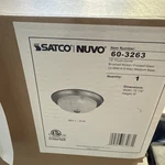 Nuvo Lighting 15" Flush Mount W/ Frosted White Glass 60-3263. Fixed Price $45.00.