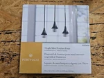 New Portfolio French 3-LIGHT Mini Pendant Oil-rubbed Bronze #0212650. Fixed Price $19.99.