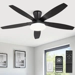 Zmishibo 52 Inch Ceiling Fan Led Light Remote Control Black Dc Motor. Fixed Price $104.99.