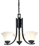 Minka Lavery Agilis 3-LIGHT Chandelier, Coal 1813-66. Fixed Price $129.99.