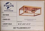 Focus Worldwide E30020-021 Luxury Gold Light Flush Mount Fixture. Fixed Price $59.99.