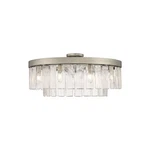 Golden Ciara 9-LIGHT Semi-flush, Peruvian Silver/water Glass 1768-9SFPS-HWG. Fixed Price $557.99.