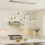 Trans Globe 9-LIGHT Polished Chrome Led Island Pendant With Clear Glass. Fixed Price $406.73.