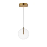 Natural Aged Brass Led Pendant From The Global Collection. Fixed Price $168.00.