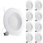 8-PACK Bioluz Led 5 /6" Recessed Lighting Dimmable Fixture. Fixed Price $149.24.