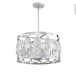 Home Decorators Collection Westchester 4-LIGHT Polished Chrome Round Drum. Fixed Price $64.86.