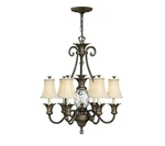 Hinkley 4886PZ Plantation 7 Lt Chandelier 1 Tier Foyer, Pearl Bronze. Fixed Price $1099.00.