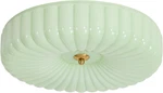 Lighting Nordic Green Glass Flush Mount Ceiling Vintage Round Semi. Fixed Price $260.36.