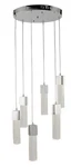 Artistry Lighting 15"X46" Polished Chrome 6-LIGHT Seeded Glass Pendant. Fixed Price $350.99.