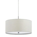 Cal Lighting Nianda 2-LT Pendant, White/casual White, 8.25" FX-3524-1P. Fixed Price $160.00.