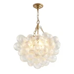 Pendant Led Lamp Nordic Bubble Ball Glass Swirl Chandelier Ceiling Light Fixture. Fixed Price $153.99.