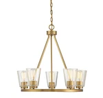 Savoy House 1-1021-5 Calhoun Light 25"W Ring Chandelier Brass. Fixed Price $422.00.