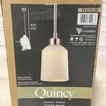 Canarm Quincy Brushed Nickel Opal Glass Mini Pendant Light IPL431A01BN. Fixed Price $45.00.