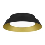 Delaney 13 In. Matte Black With Brushed Gold Led Flush Mount By Home Dec. Col.. Fixed Price $34.99.