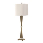 Uttermost Niccolai Antiqued Brushed Nickel 1-LIGHT Table Lamp. Fixed Price $357.80.