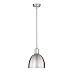 Z-lite Sawyer 8.25 In. 1-LIGHT Brushed Nickel Industrial Pendant W/an Iron Shade. Fixed Price $20.99.