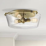 Kichler Alton 18 1/2"W Natural Brass 3-LIGHT Ceiling. Fixed Price $359.99.