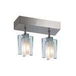 Jesco Lighting CM301-2R Akina Flush Mount Satin Nickel. Fixed Price $104.38.