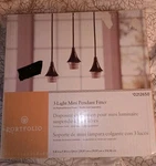 Mini 3 Light Pendant Fitter Oil Rubbed Bronze Portfolio 0212650. Fixed Price $14.99.