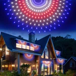 3 Pack 150 Led American Flag Banner Lights,super Bright Usa Half Fan String. Fixed Price $41.25.