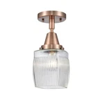 Innovations Colton Light 5.5" Flush, Led, Ac/clear,ribbed 447-1C-AC-G302-LED. Fixed Price $135.52.