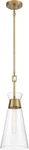 Savoy House Lakewood 1 Light Pendant Mcm Style Warm Brass Finish 22"T X 8"W. Fixed Price $109.99.