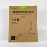 Torchstar Led Recessed 12W 6-INCH Ultra-thin Downlight Pack 4000K Cool. Fixed Price $43.89.