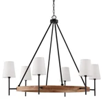 Capital Lighting 450861-709 Jonah 42"W Taper Candle Ring Wood /. Fixed Price $938.00.
