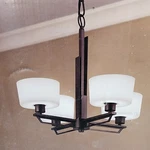 Portfolio 4 Light Chandelier Oil Rubbed Bronze Hanging Ceiling. Fixed Price $49.99.