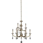 Allegri Floridia 9 Light Tier Chandelier, Matte Gold 012172-045-FR001. Fixed Price $2390.00.