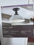 Allen + Roth Leigh 1-LIGHT Matte Black Semi Flush Mount Ceiling. Fixed Price $37.00.