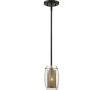 Savoy House Dunbar Pendant, 1-LIGHT 60 Watts, Warm Brass W/ Bronze Accents. Fixed Price $178.20.