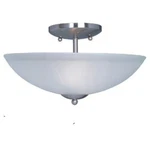Maxim Lighting Logan Semi Flush Mount, Satin Nickel - 10042FTSN. Fixed Price $61.20.