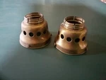Antique Fitter Shade Holder Gallery Ring Light Lamp Pat 1908 Matching Set 2. Fixed Price $40.00.