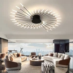 42 Heads Black Modern Led Ceiling Light,flush Mount Lamp For Dining Room. Fixed Price $132.89.
