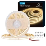 Lltop Cob Led Strip Lights Waterproof IP67 DC24V Natural White 4000K 16.4FT/5M. Fixed Price $56.94.